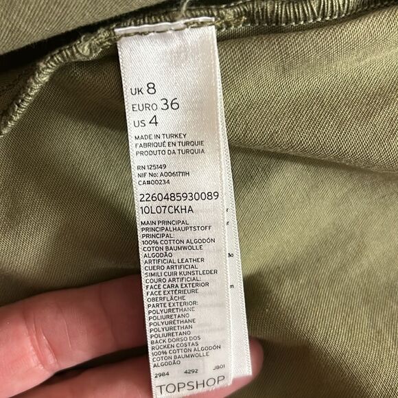 RARE TOPSHOP studded collar mini dress size 4 - Picture 8 of 10